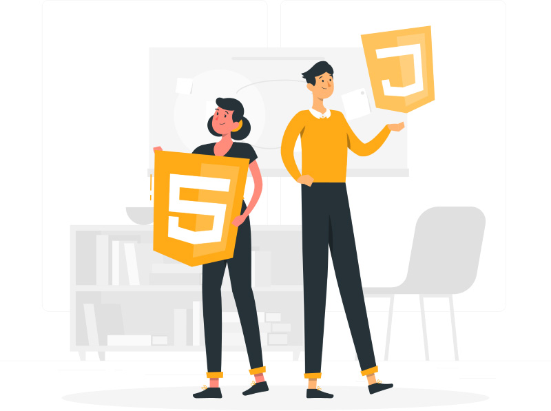 How to develop a website using Javascript
