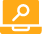 An icon of an orange computer
