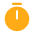 An icon of a orange clock