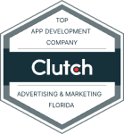 Clutch badge: Ajroni Top App Development Company in Advertising and Marketing, Florida