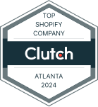 Clutch badge: Ajroni Top Shopify Company in Atlanta 2024