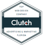 Clutch badge: Ajroni Top Web Design Company in Advertising and Marketing, Florida