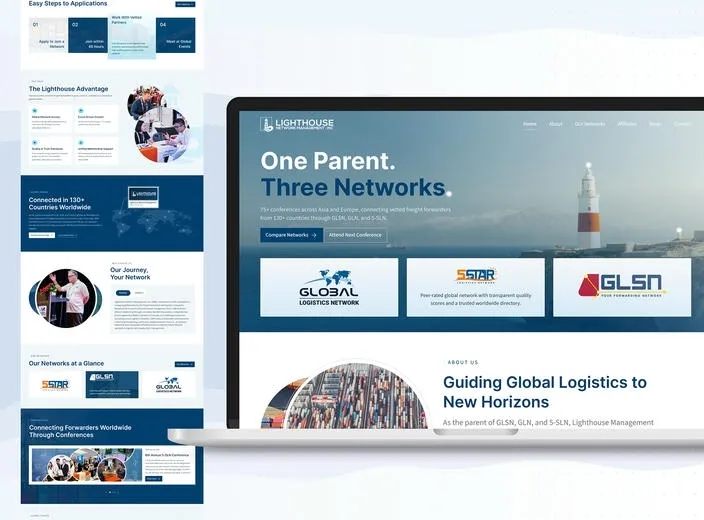 Lighthouse Network website design preview