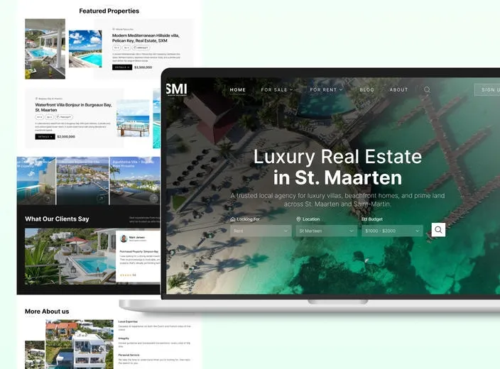 SMI SXM website design preview