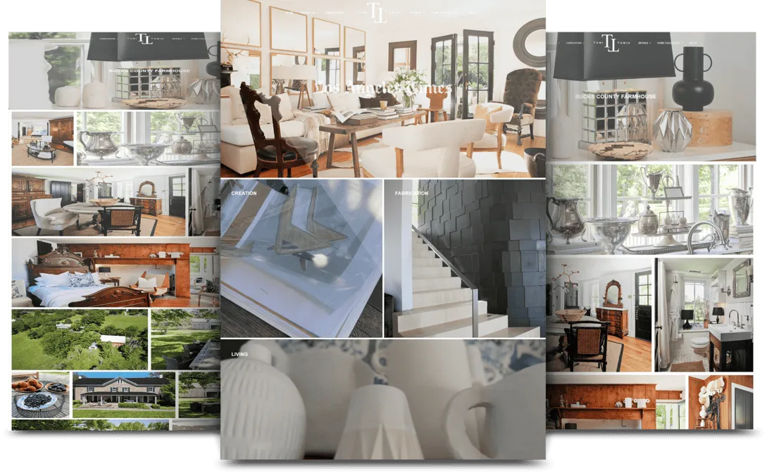 Tobi Tobin ecommerce website shown on overlapping desktop and mobile screens